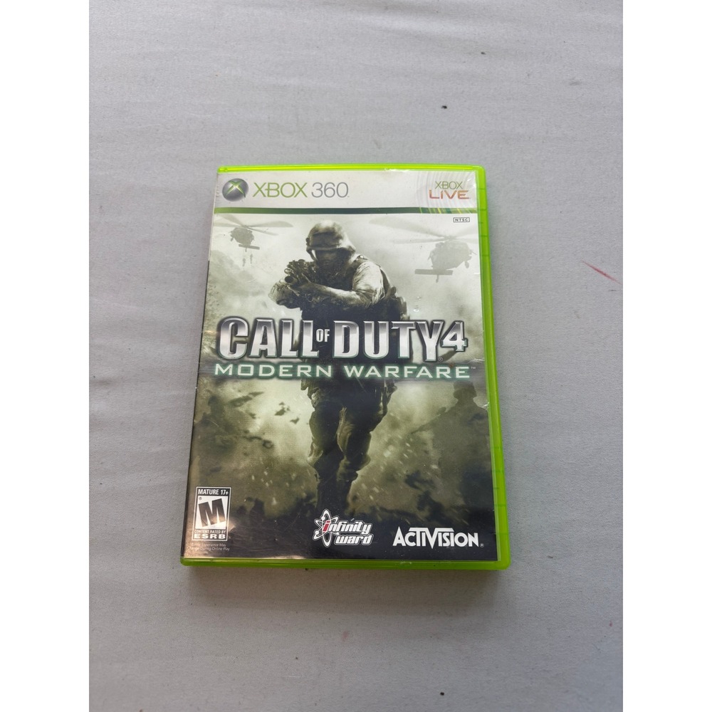 Call of Duty 4 Modern Warfare Xbox 360 Activision 2007 Game with Manual CIB